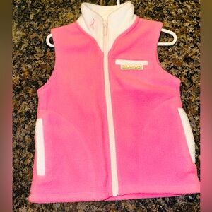 The Beaufort Bonnet Company Pink Fleece vest 2T VGUC